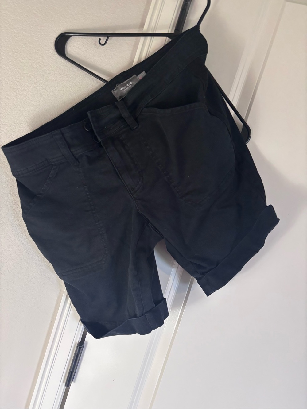 torrid Black High-Rise Shorts with Belt Loops